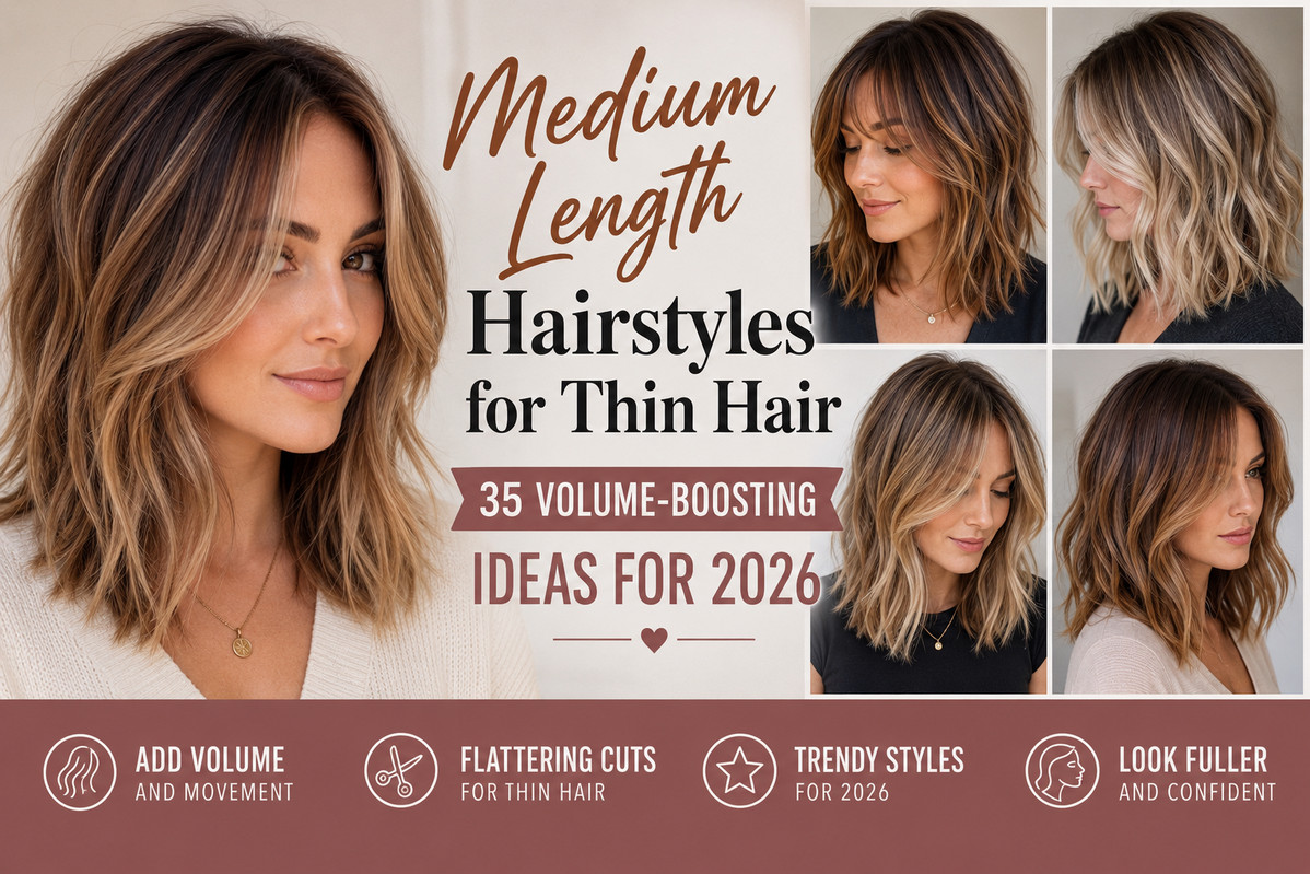 Medium Length Hairstyles for Thin Hair