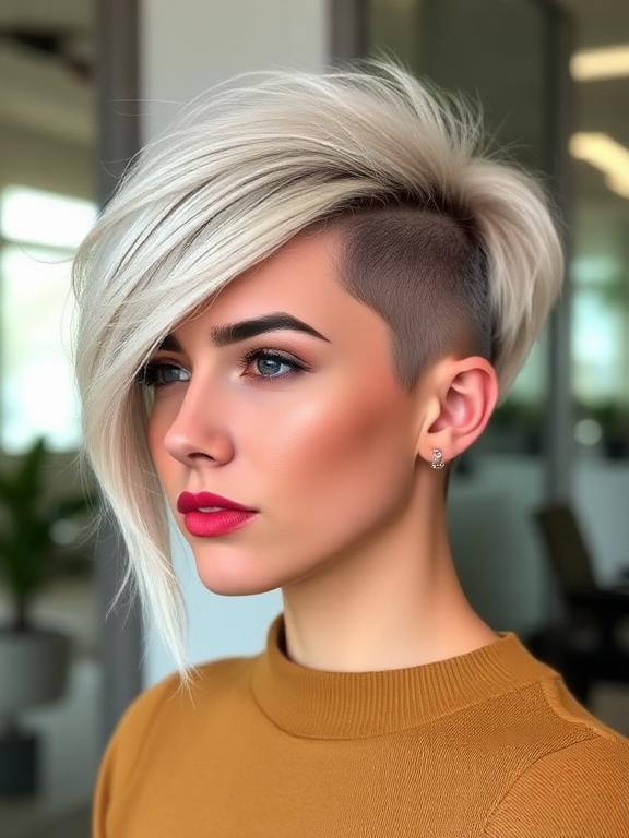 Modern Mullet with round faces
