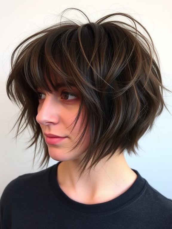 Shaggy Bob with Wispy Bangs