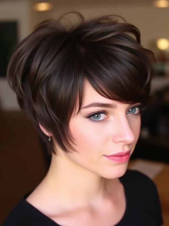 Short Cut with Voluminous Top