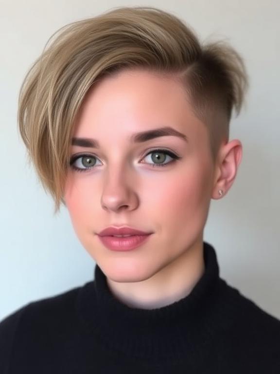 Tapered Natural Cut with round faces