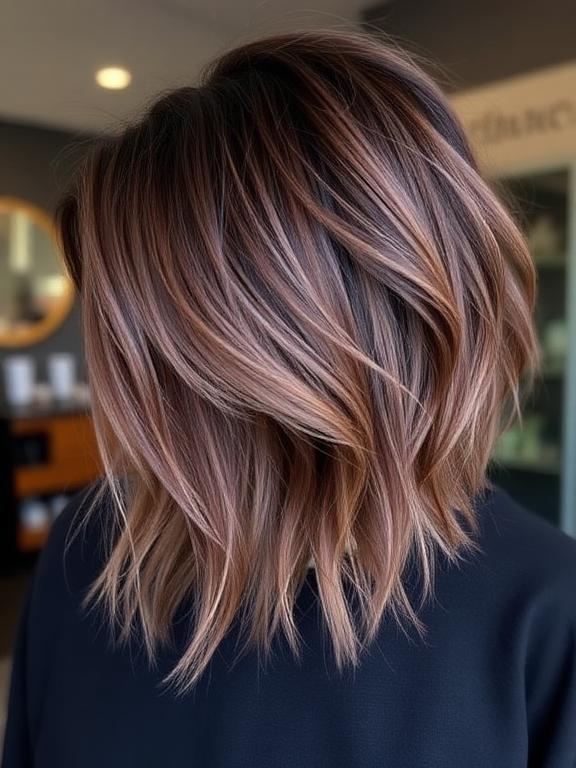 Asymmetrical Medium Shag hair