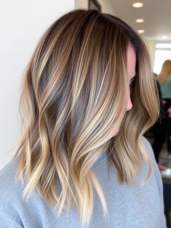 Balayage Medium Shag