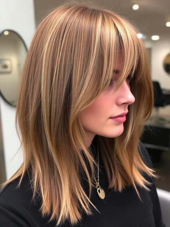 Medium Shag for Fine, Straight Hair