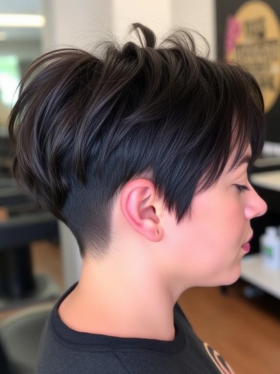Medium Shag with Micro Fringe and Undercut Sides