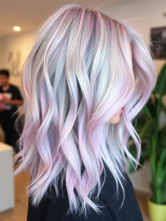 Pastel Medium Shag hair