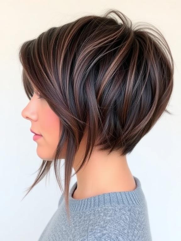 Undercut Medium Shag for women