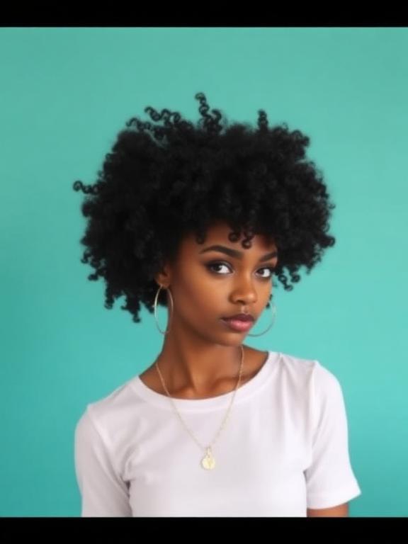 Afro Style hairstyles for black girls