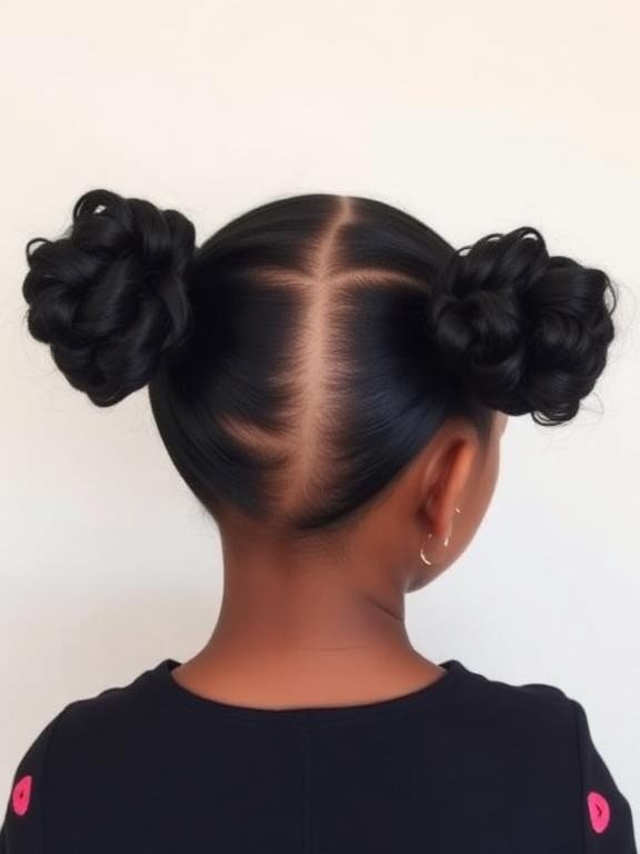 Bubble Ponytail hairstyles for black girls