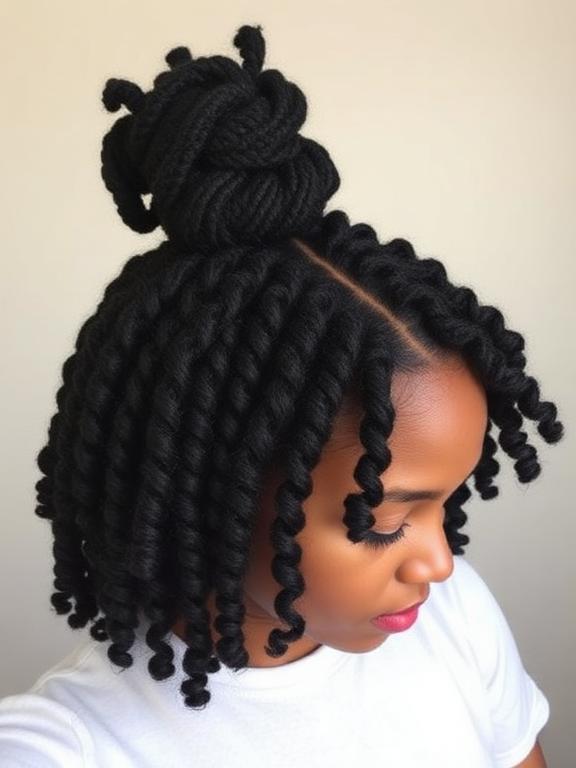 Finger Coils hairstyles for black girls