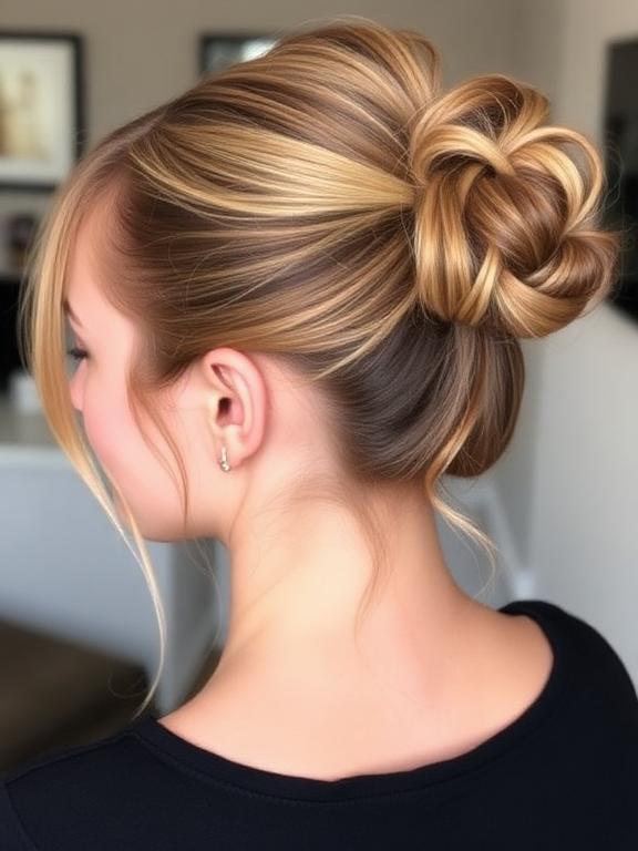 Half-Up Space Buns hairstyle