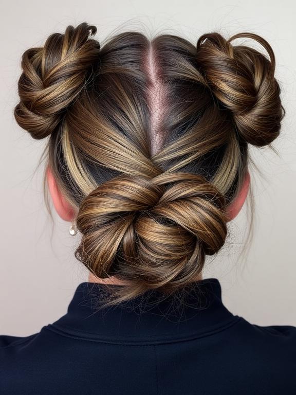 Messy Space Buns hairstyle