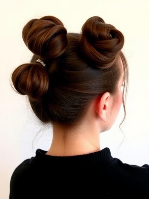 Mini Space Buns hairstyle