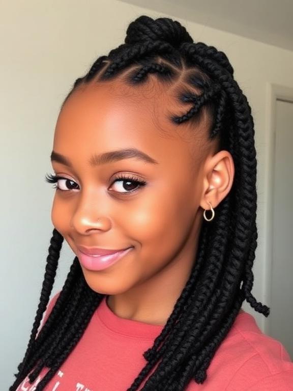 Mini Twists hairstyles for black girls​