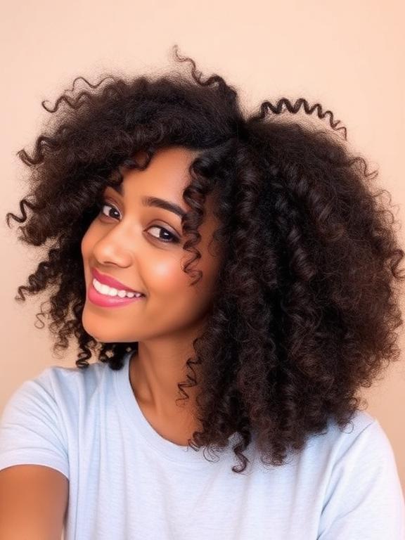 Wash-and-Go Natural Curls hairstyle
