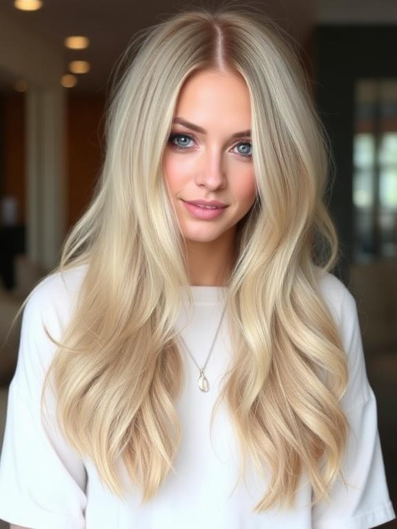 Blonde Long Shag