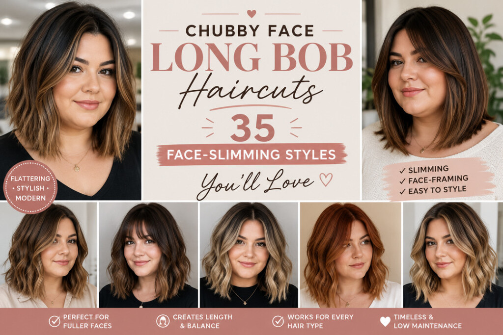 Chubby Face Long Bob Haircuts