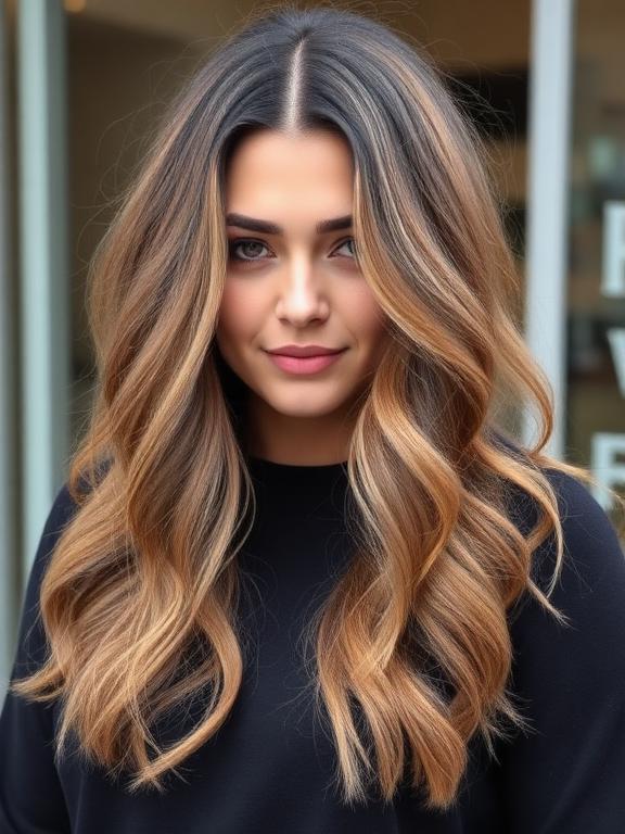 Chubby Face Wavy Long Bob