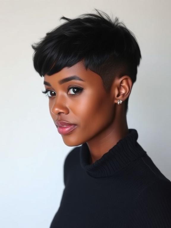 Classic Pixie Cut for black women