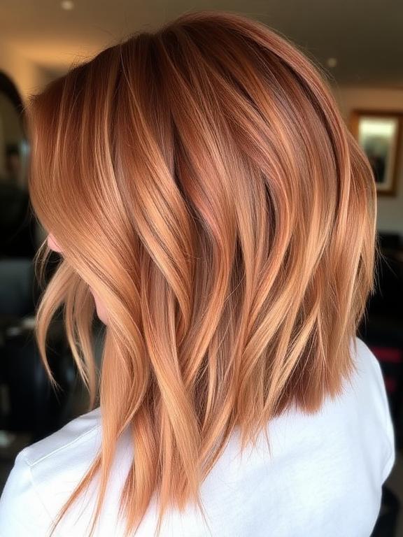 Copper Long Shag haircuts