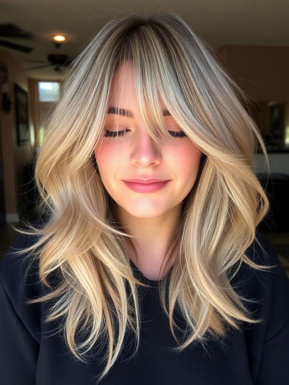 Layered Lob with Chubby Face