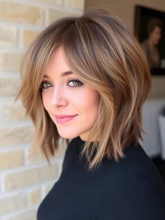 Layered Shag Haircut for Thick Hair