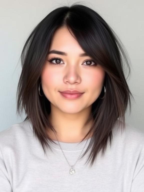 Long Bob with Side Bangs
