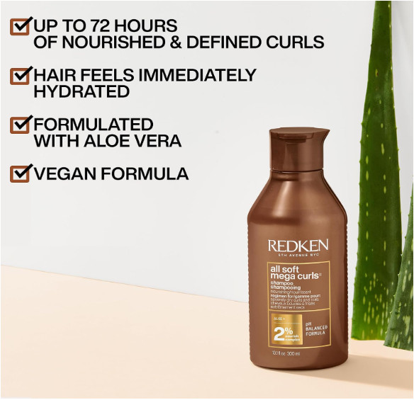 Redken All Soft Mega Curls Sulfate-Free Shampoo