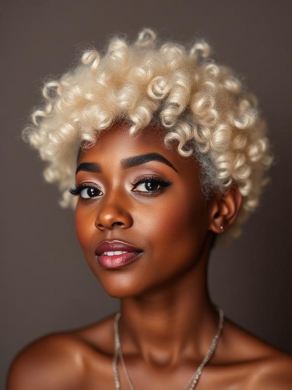 Short Afro for black women