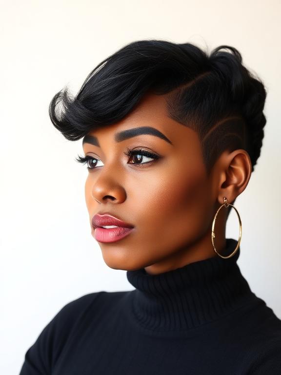 Short Finger Waves for black women