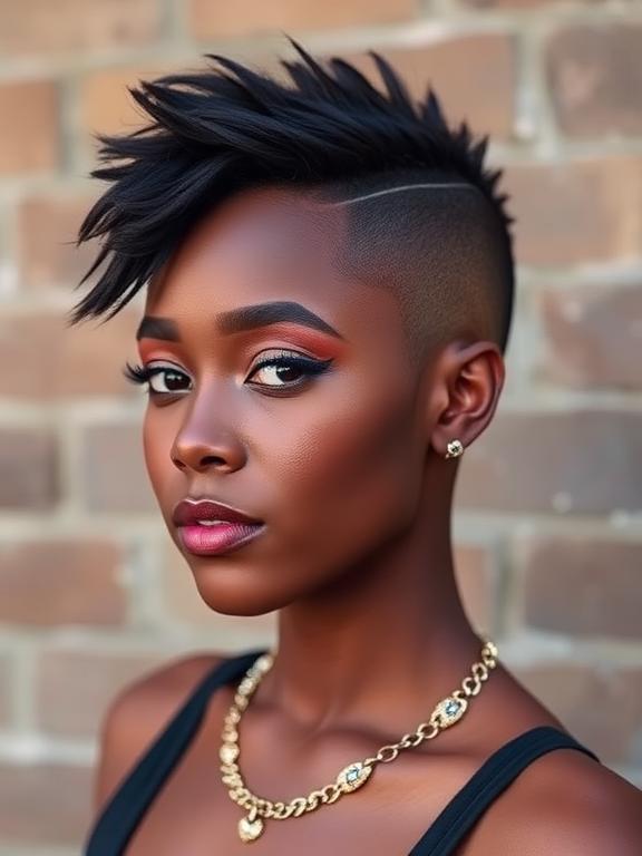 Short Mohawk for black women