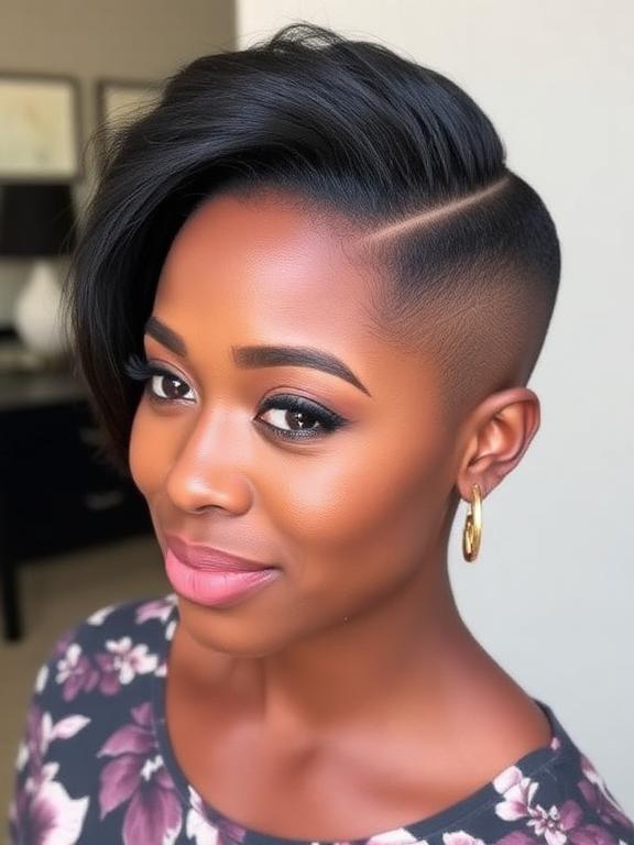 Tapered Natural Haircut for black women
