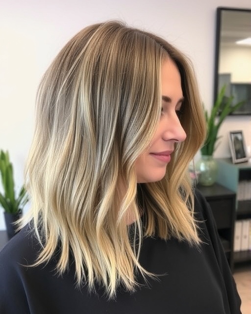 Choppy Long Bob