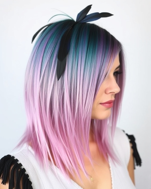 Feathered Long Bob