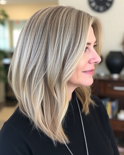 Long Bob for Older Women