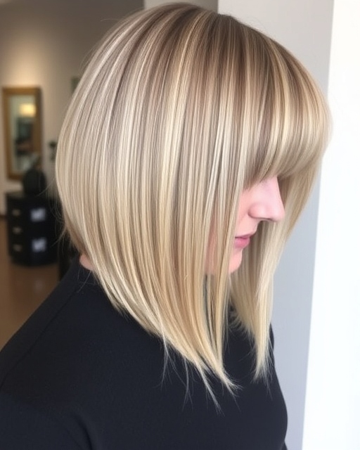 Long Bob With Curtain Bangs