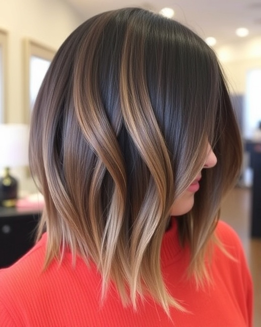 Middle-Part Long Bob