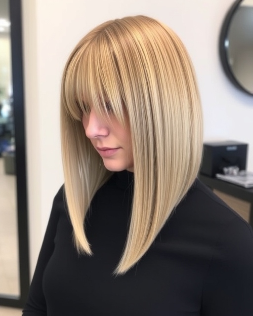 Straight Long Bob haircut