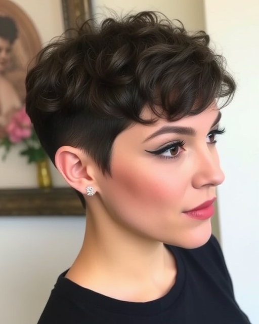 Classic Short Curly Pixie