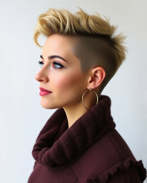 Curly Faux Hawk Pixie