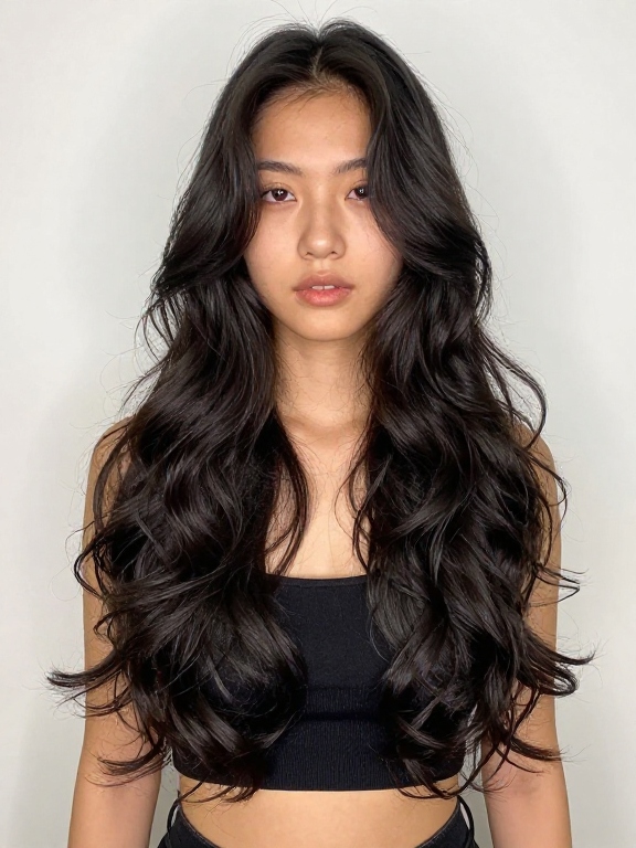 Heatless Long Wavy Hair
