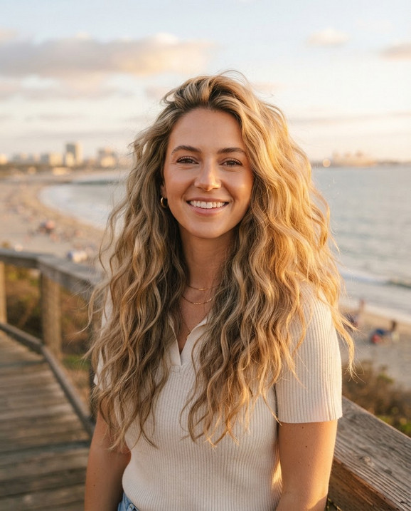 Long Beach Waves hairstyle