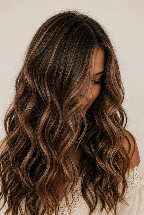 Long Boho Waves