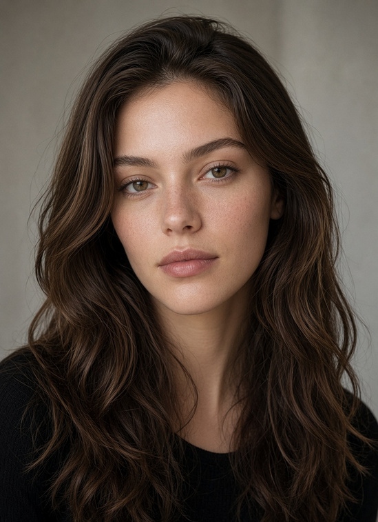 Long Wavy Hair for Long Faces