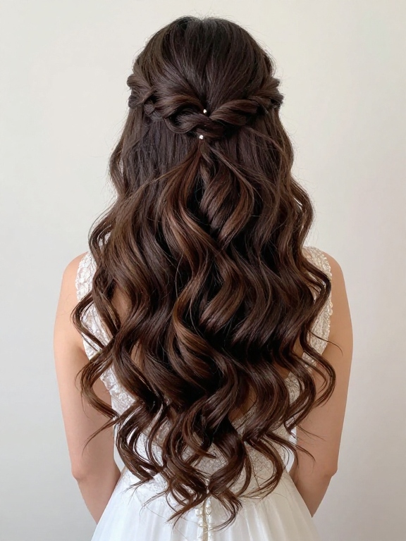 Long Wavy Hair for Weddings