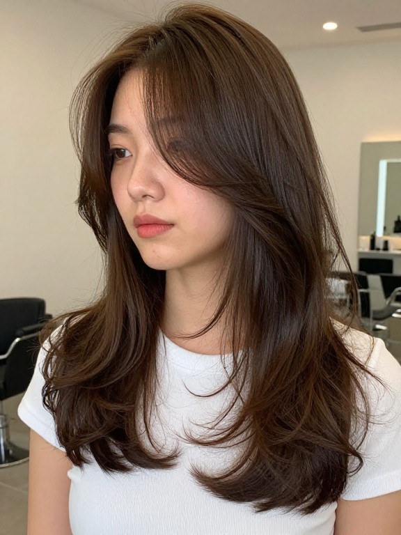 Long Wavy Hair With Face-Framing Layers