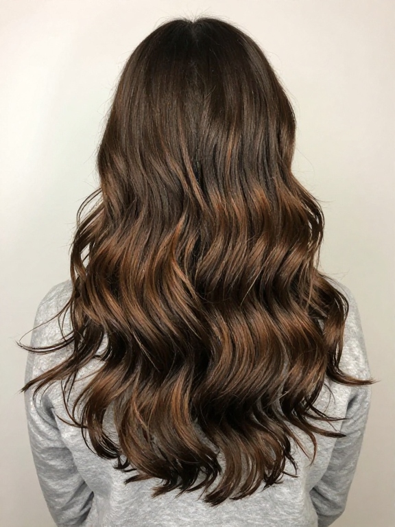 Long Wavy Shag hair