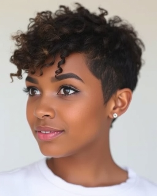 Textured Curly Pixie